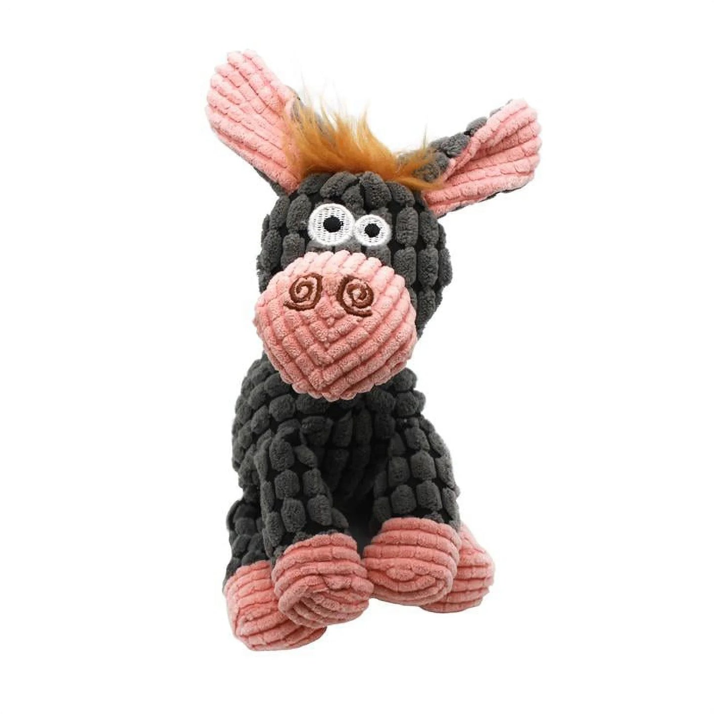 Stuffed Dog Toys, Tug of War Plush Dog Toy for Large Breed, Cute Squeaky Dog Toys with Crinkle Paper, Dog Chew Toys for Puppy, Small, Middle, Big Dogs