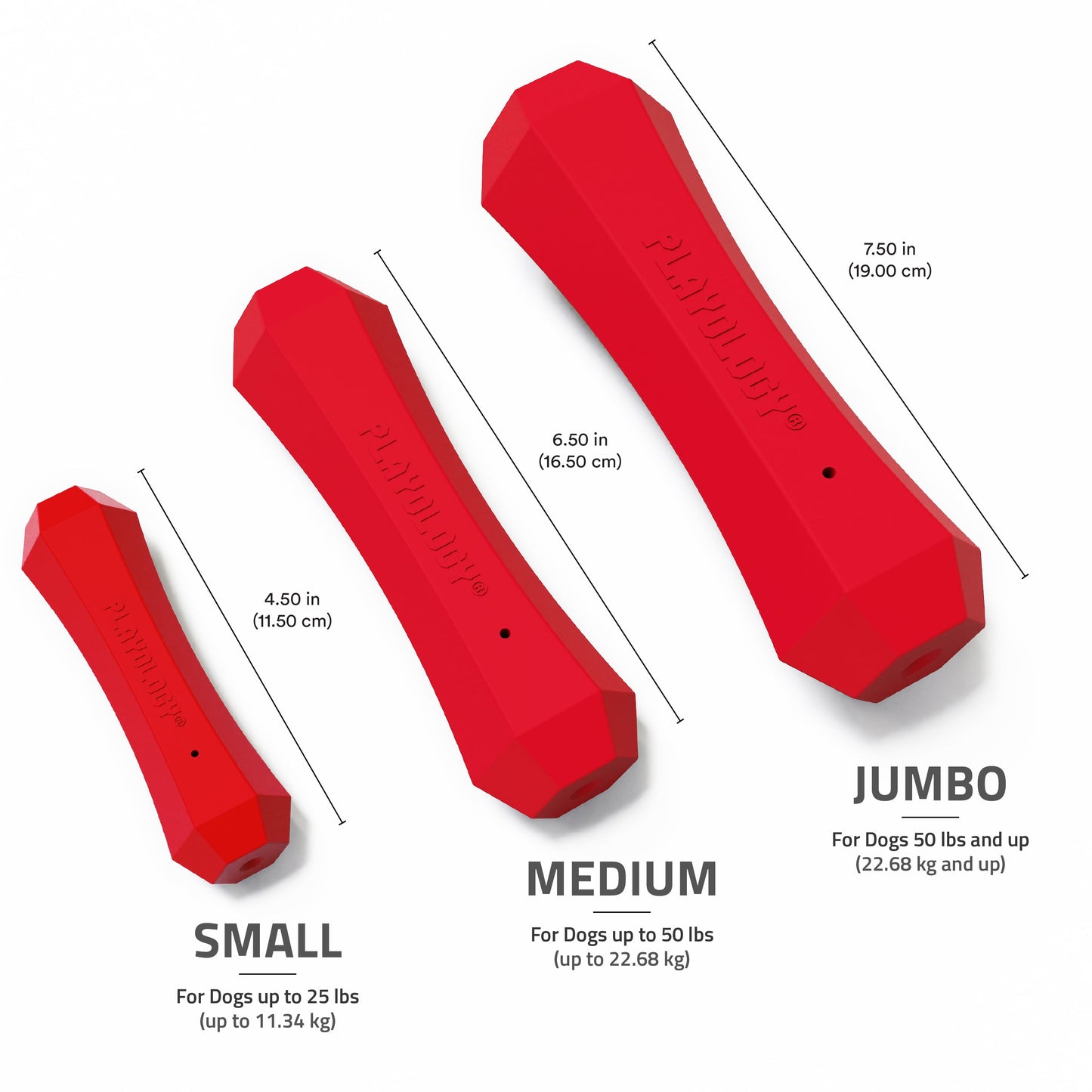 Dog Toys | Squeaky & Durable Chew Stick, Beef Scented Toy - Jumbo