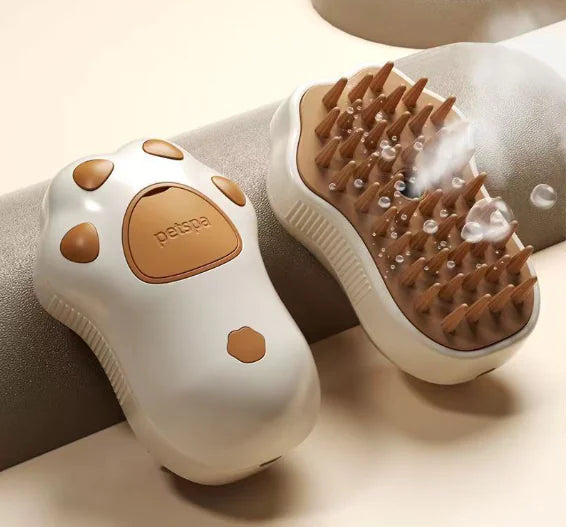 3-in-1 Cat Cordless Steam Brush for Grooming and Cleaning