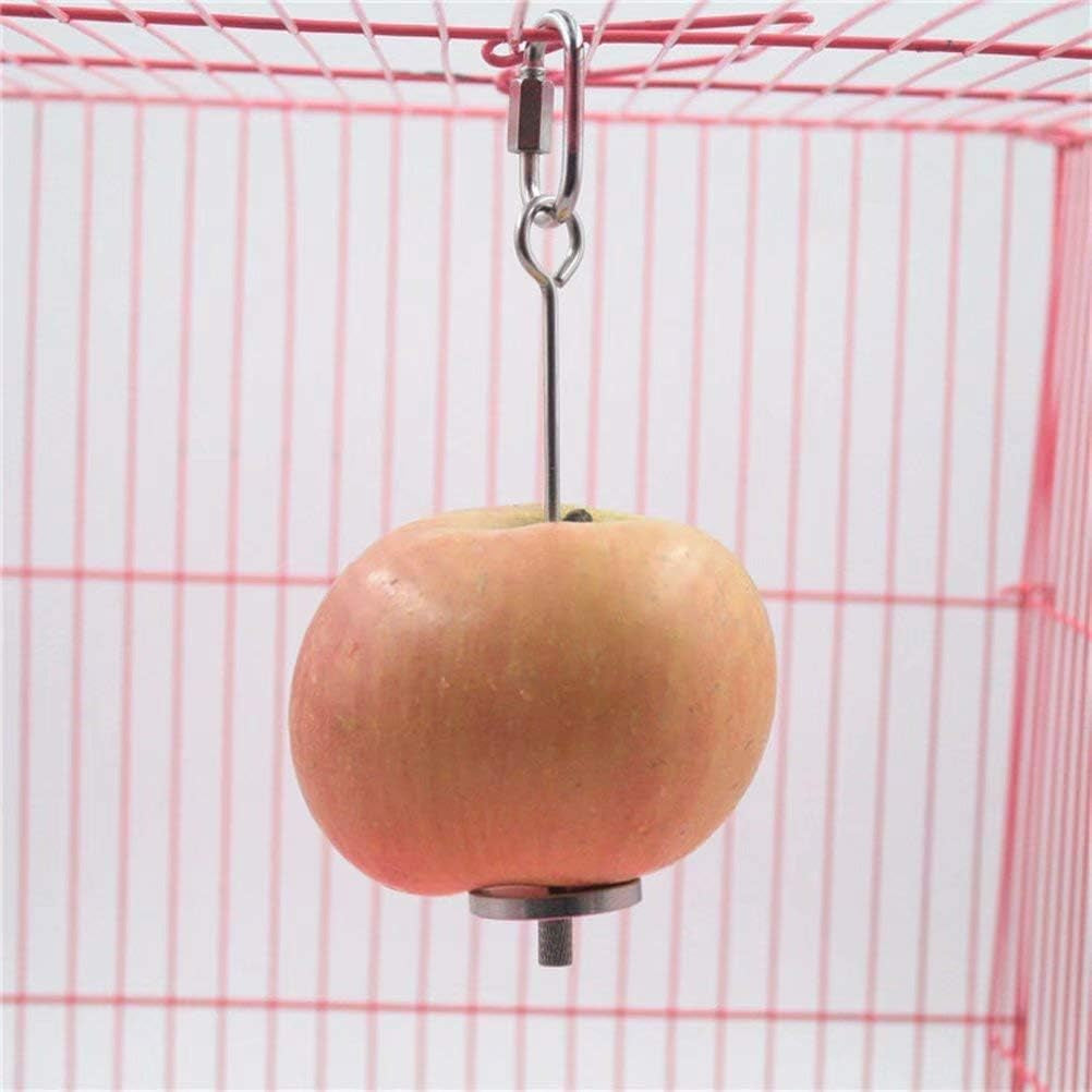 Bird Food Holder, Bird Feeders, Stainless Steel Parrot Fruit Vegetable Stick Holder, Foraging Toy, Bird Treat Skewer