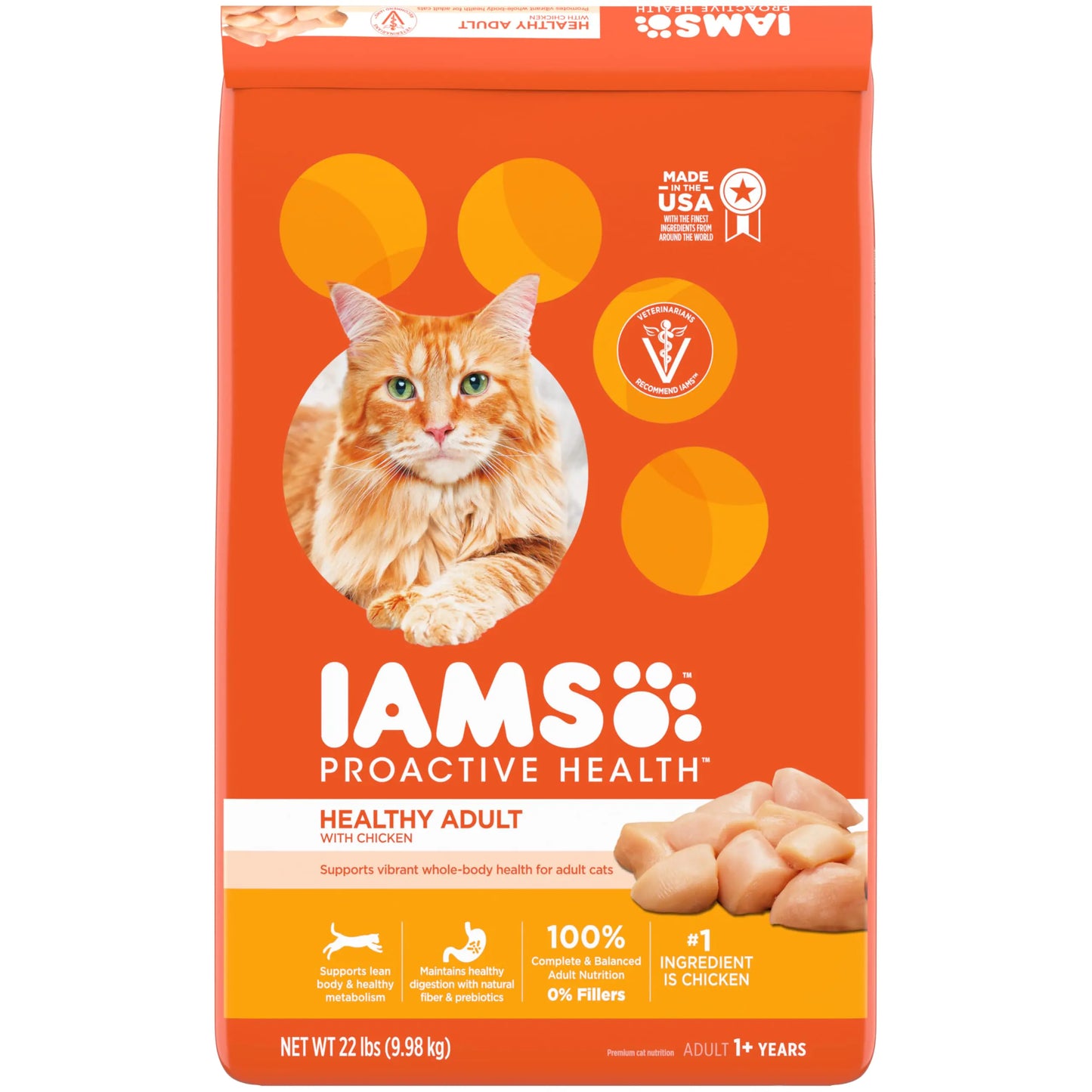 IAMS Proactive Healthy Chicken Cat Food 22 lb