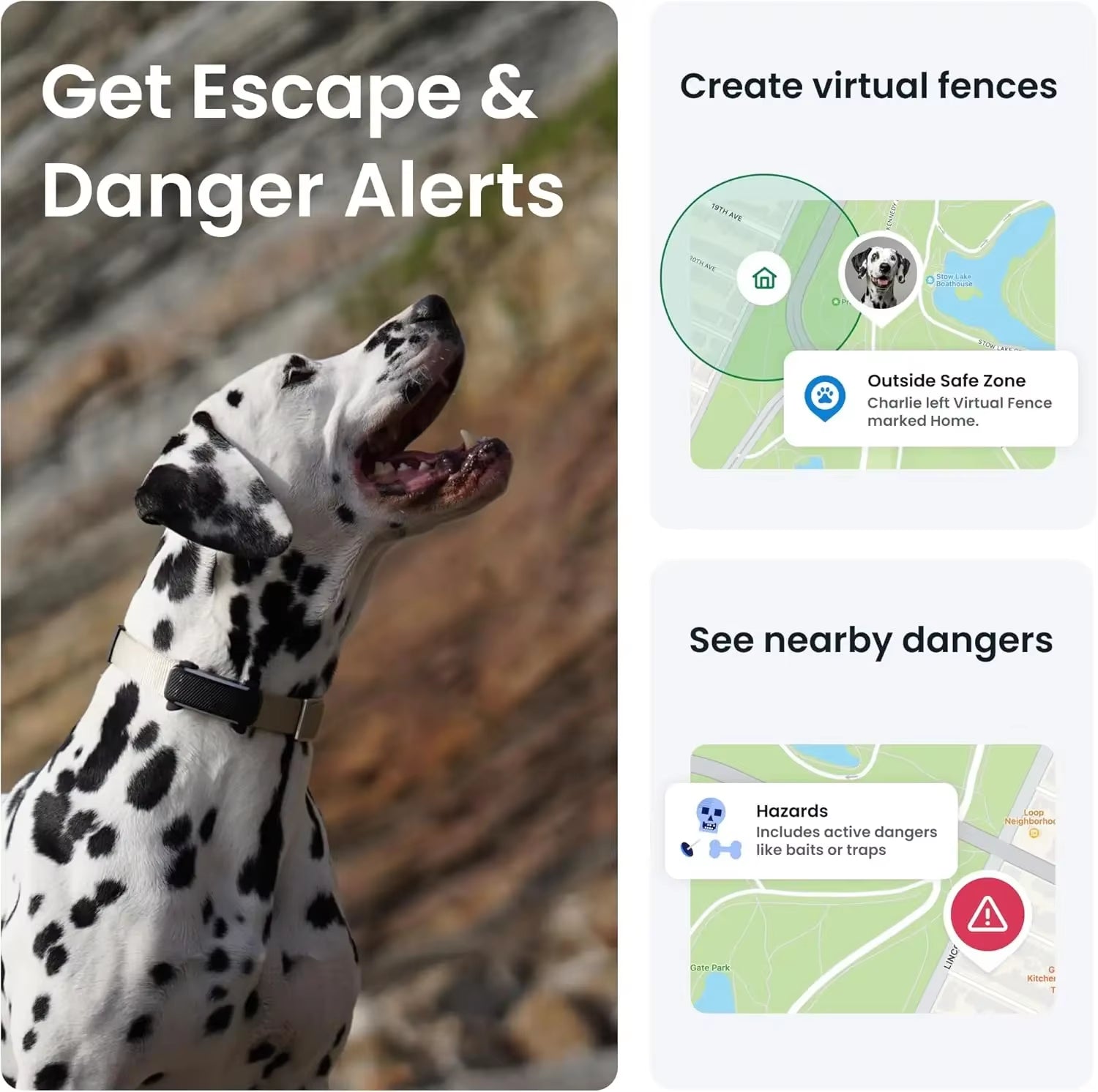2025 Release Real-Time GPS Dog Tracker with Health Wellness Alerts Virtual Fence & Bark Ing Black Dog Collar