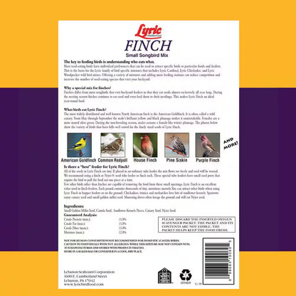 5 Lb. Finch Small Songbird Wild Bird Mix