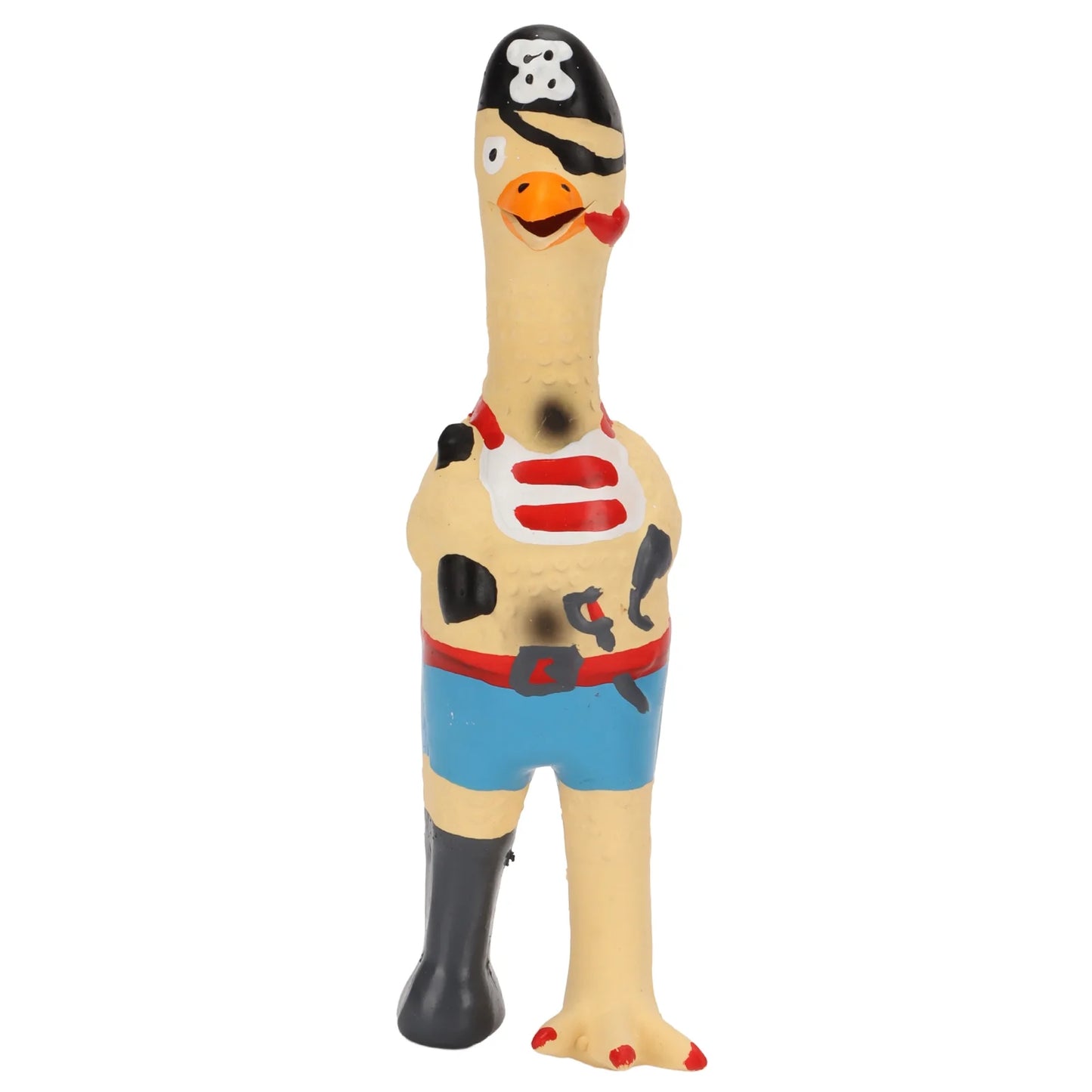 Squeaky Chicken Dog Toy with Built-In Screaming Sound for Bite Resistance
