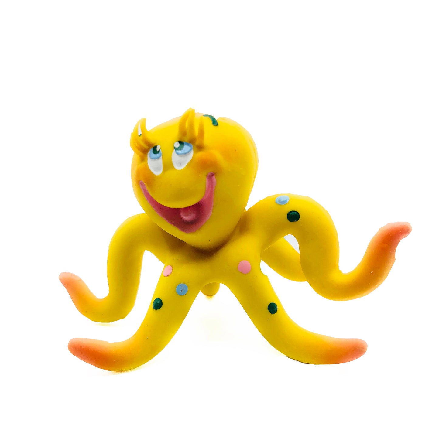 Octopus Squeaky Dog Toy Natural Rubber (Latex) Puppy Toy Small