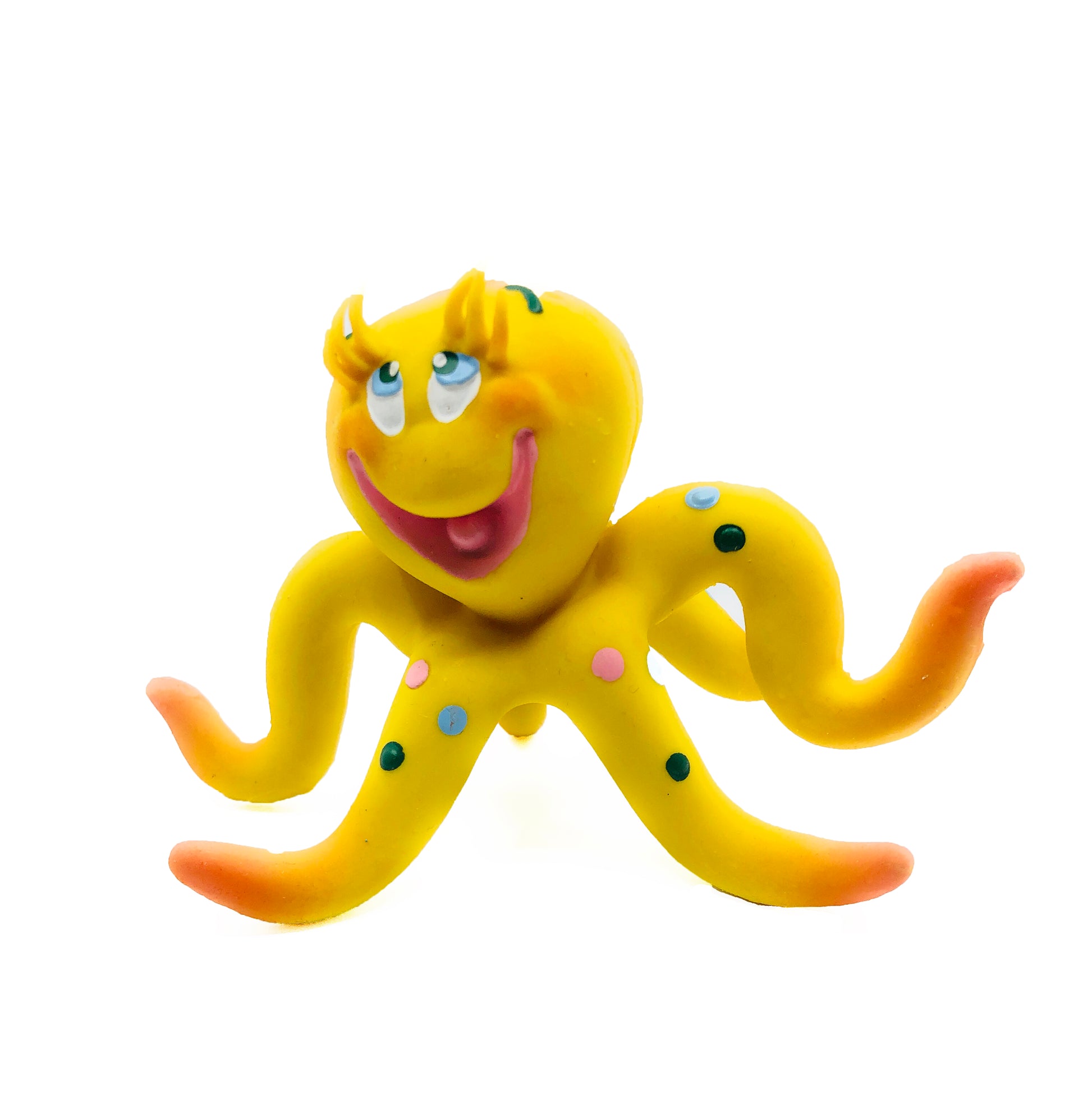 Octopus Squeaky Dog Toy Natural Rubber (Latex) Puppy Toy Small