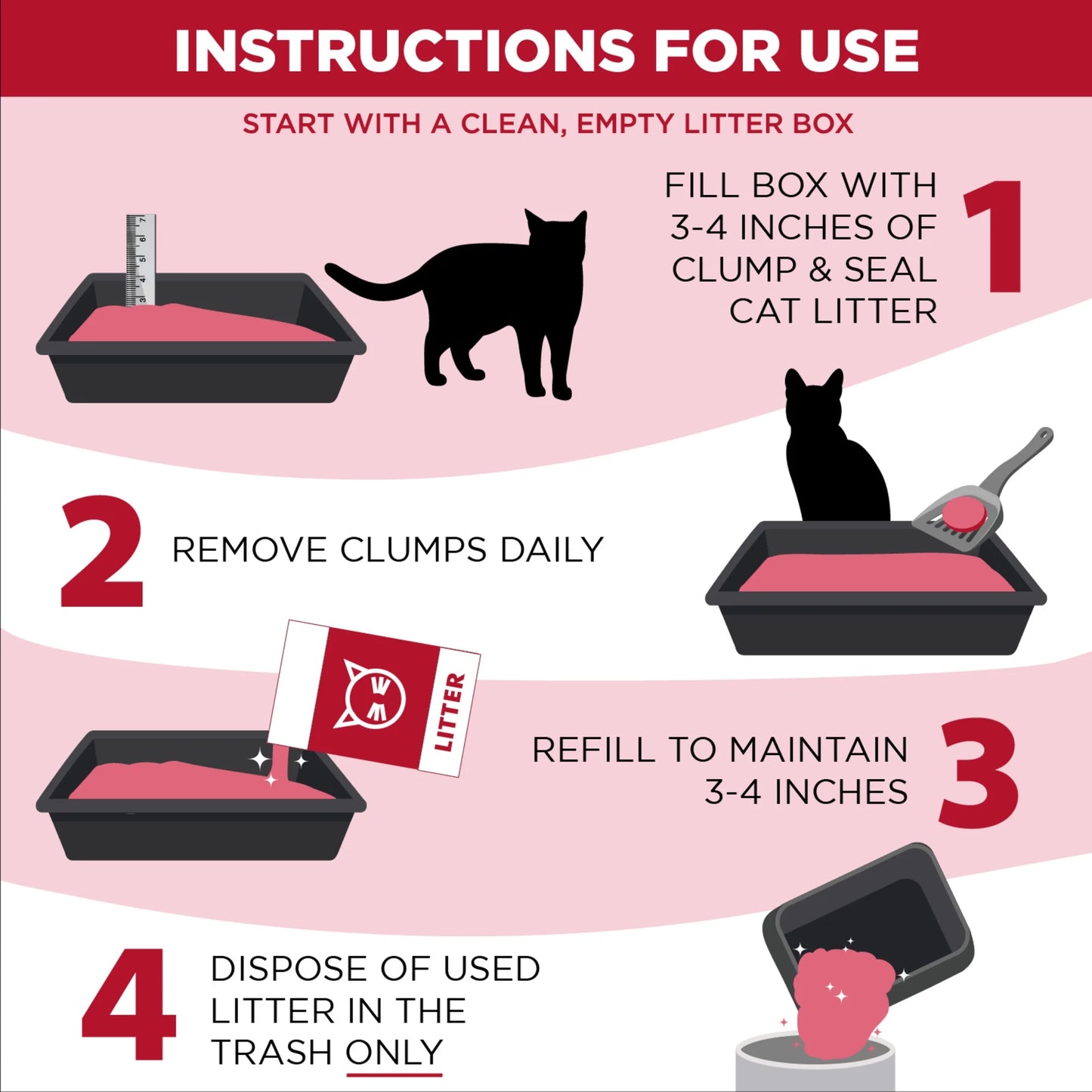 (2 Pack)  Clump & Seal Cat Litter Multi-Cat Complete Odor Sealing Clay Clumping Cat Litter, 38 Lb