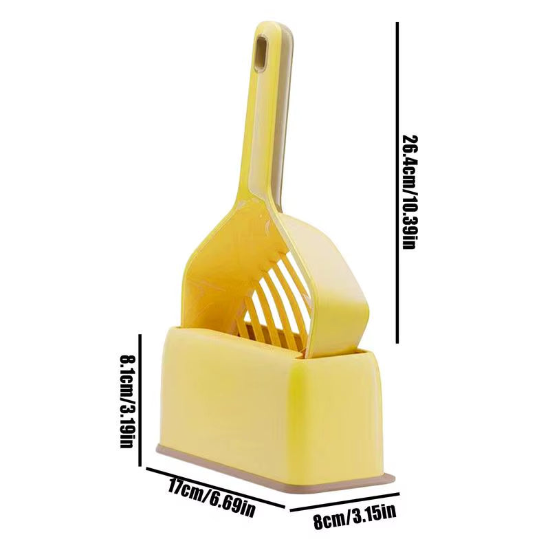 Cat Litter Scoop Long Handle Pooper Lifter Deep Shovel Lightweight Litter Box Tray Sifter Scooper Supplies for Family Use In