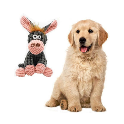Stuffed Dog Toys, Tug of War Plush Dog Toy for Large Breed, Cute Squeaky Dog Toys with Crinkle Paper, Dog Chew Toys for Puppy, Small, Middle, Big Dogs