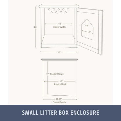 Small Cat Litter Box Enclosure Hide Litter Indoor Cat Home Cat Furniture Accent Table