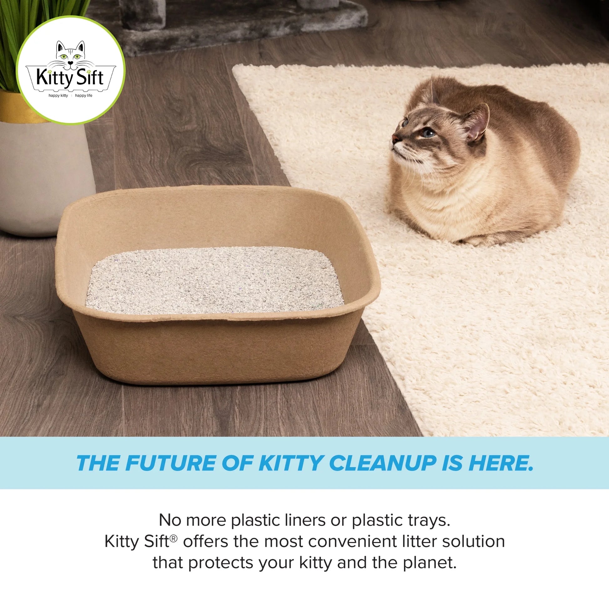 Eco-Friendly Disposable Litter Box Jumbo for Cats (Pack of 6)