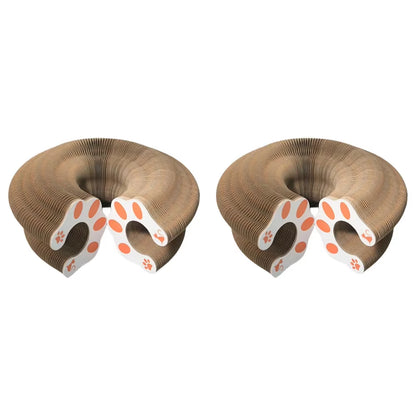 1/2Pcs Magic Organ Cat Toy Cats Scratcher Scratch Board round Corrugated Scratching Post Toys Cats Grinding Claw Cat Accessories
