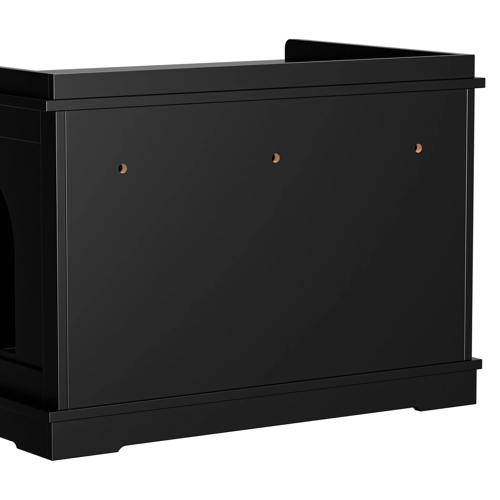 Multi-Functional Cat Washroom Bench Hidden Cat Litter Box Enclosure Furniture Black