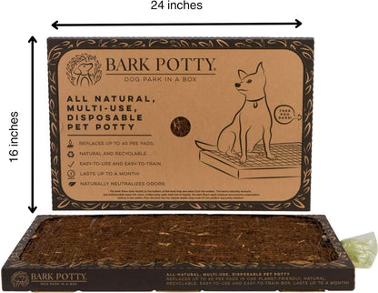 Disposable Dog Potty - Multi-Use, Odor Neutralizing, Non-Leaking - Lasts for Weeks - Indoor/Outdoor