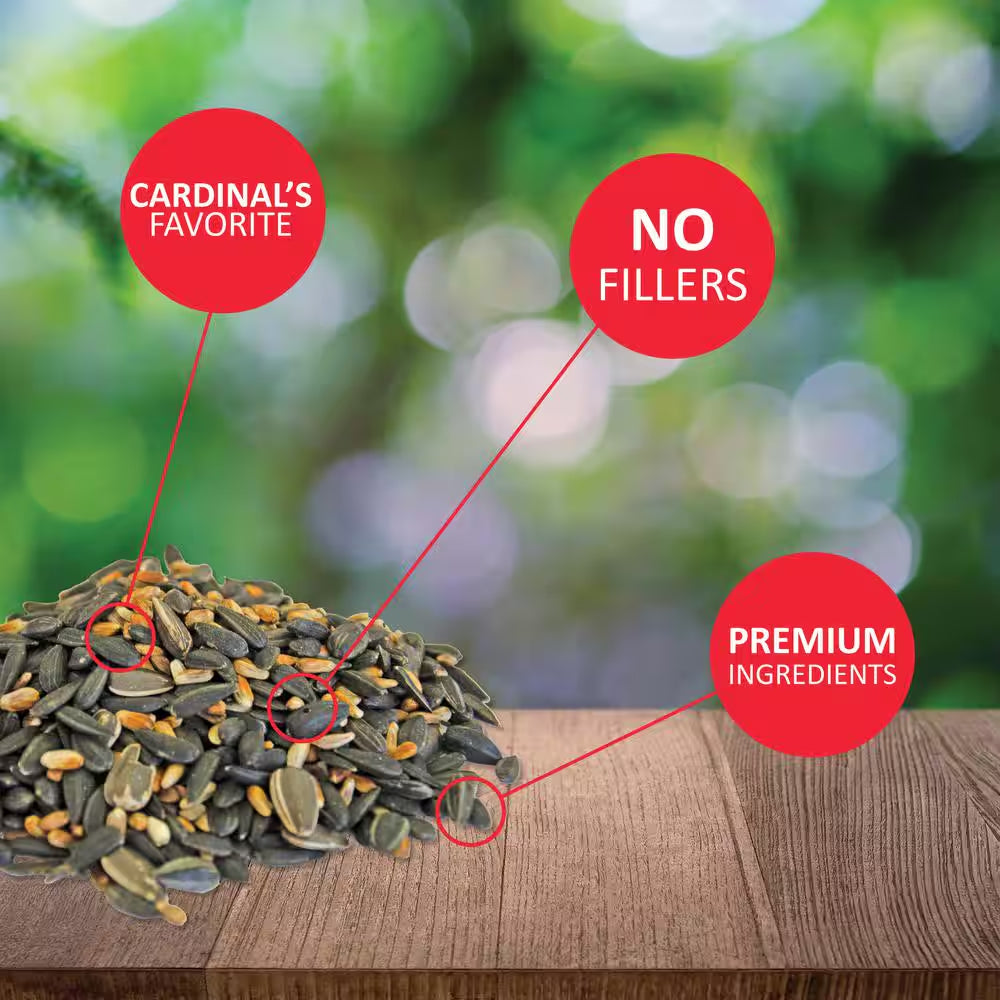 18 Lbs. Cardinal Premium Sunflower and Safflower Wild Bird Mix
