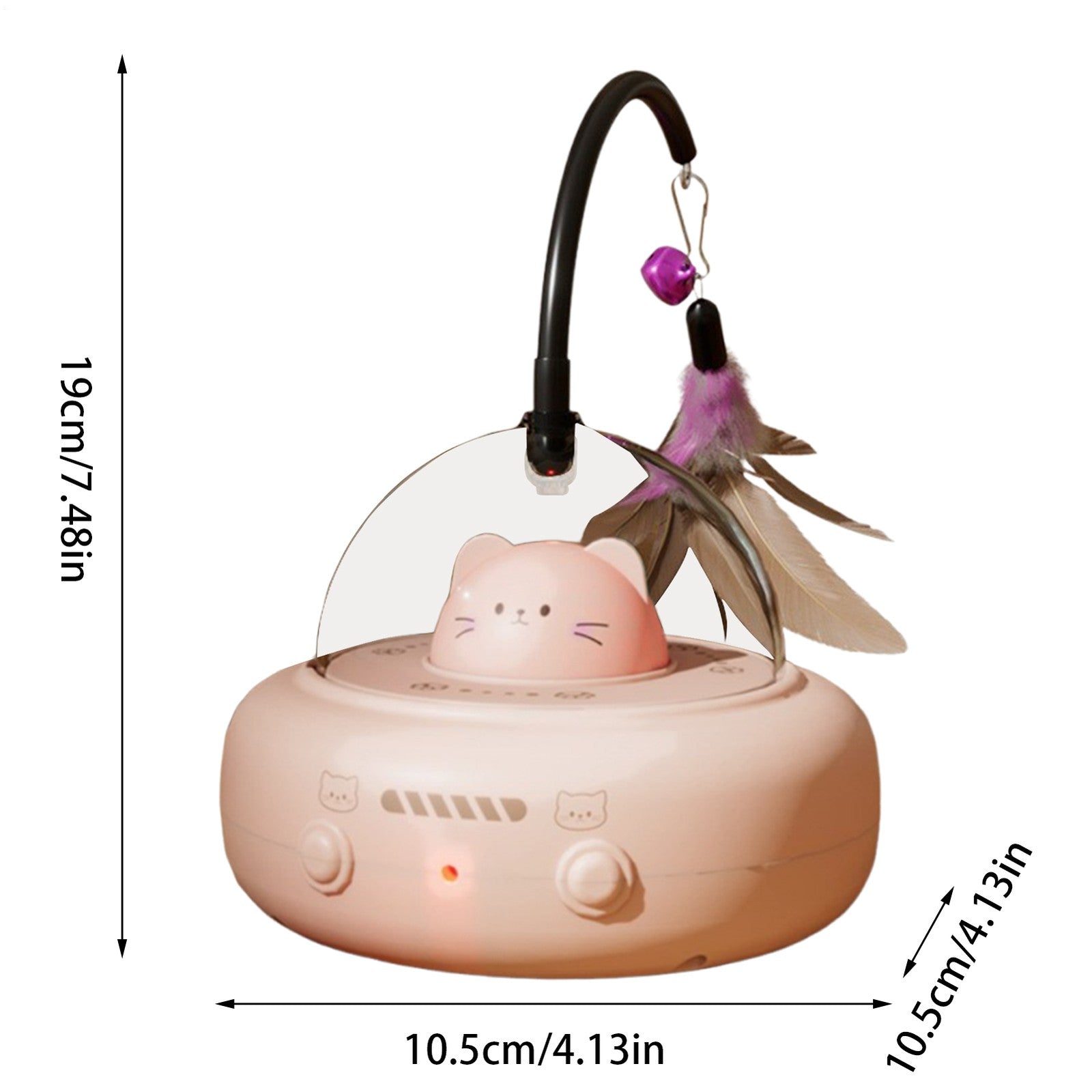 Interactive Cat Toys Automatic Motion Activated Cat Feather Toy Pet