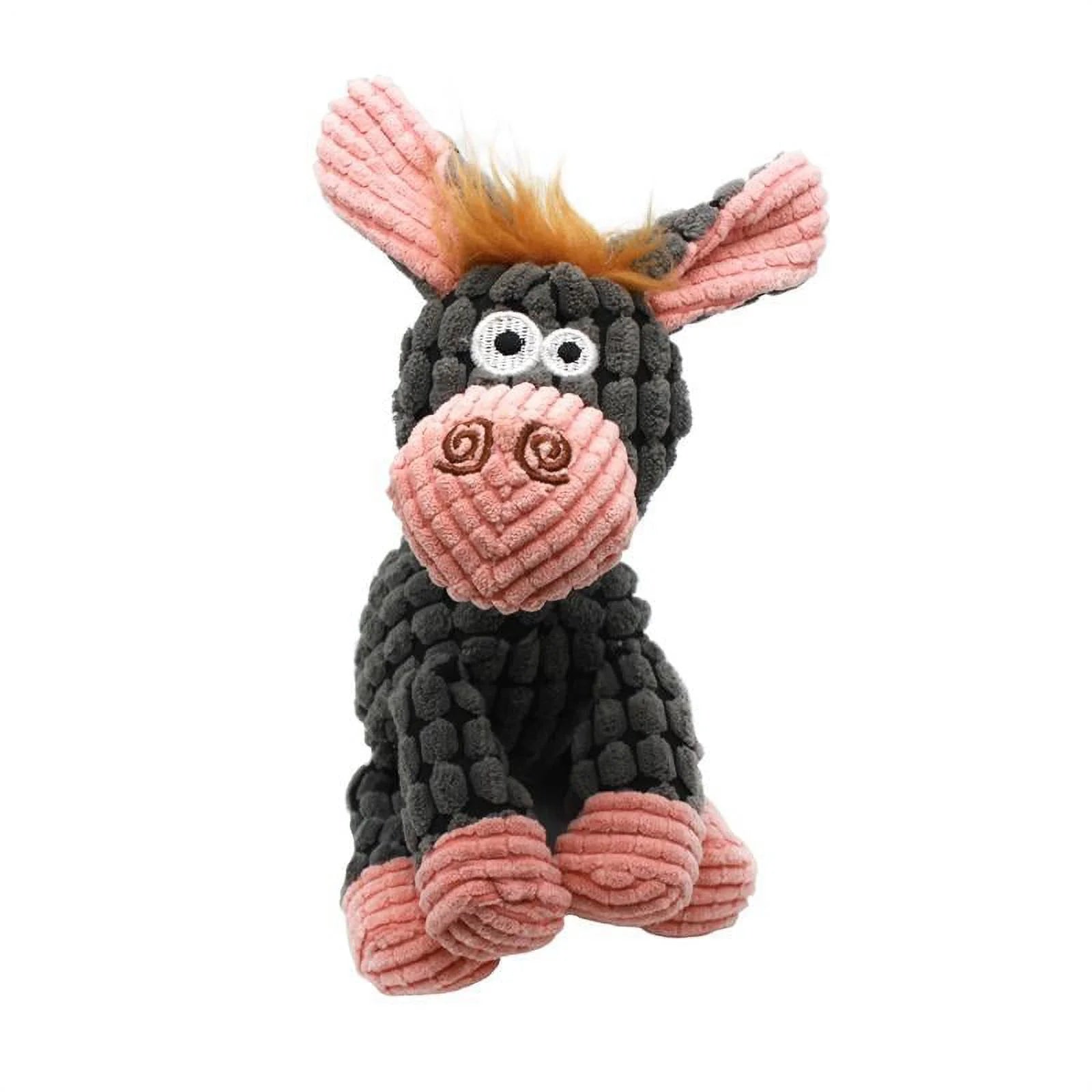 Stuffed Dog Toys, Tug of War Plush Dog Toy for Large Breed, Cute Squeaky Dog Toys with Crinkle Paper, Dog Chew Toys for Puppy, Small, Middle, Big Dogs