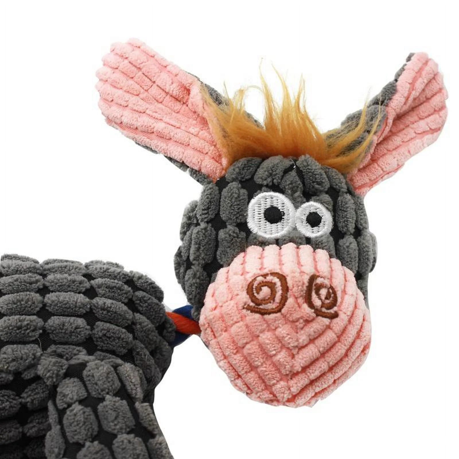 Stuffed Dog Toys, Tug of War Plush Dog Toy for Large Breed, Cute Squeaky Dog Toys with Crinkle Paper, Dog Chew Toys for Puppy, Small, Middle, Big Dogs