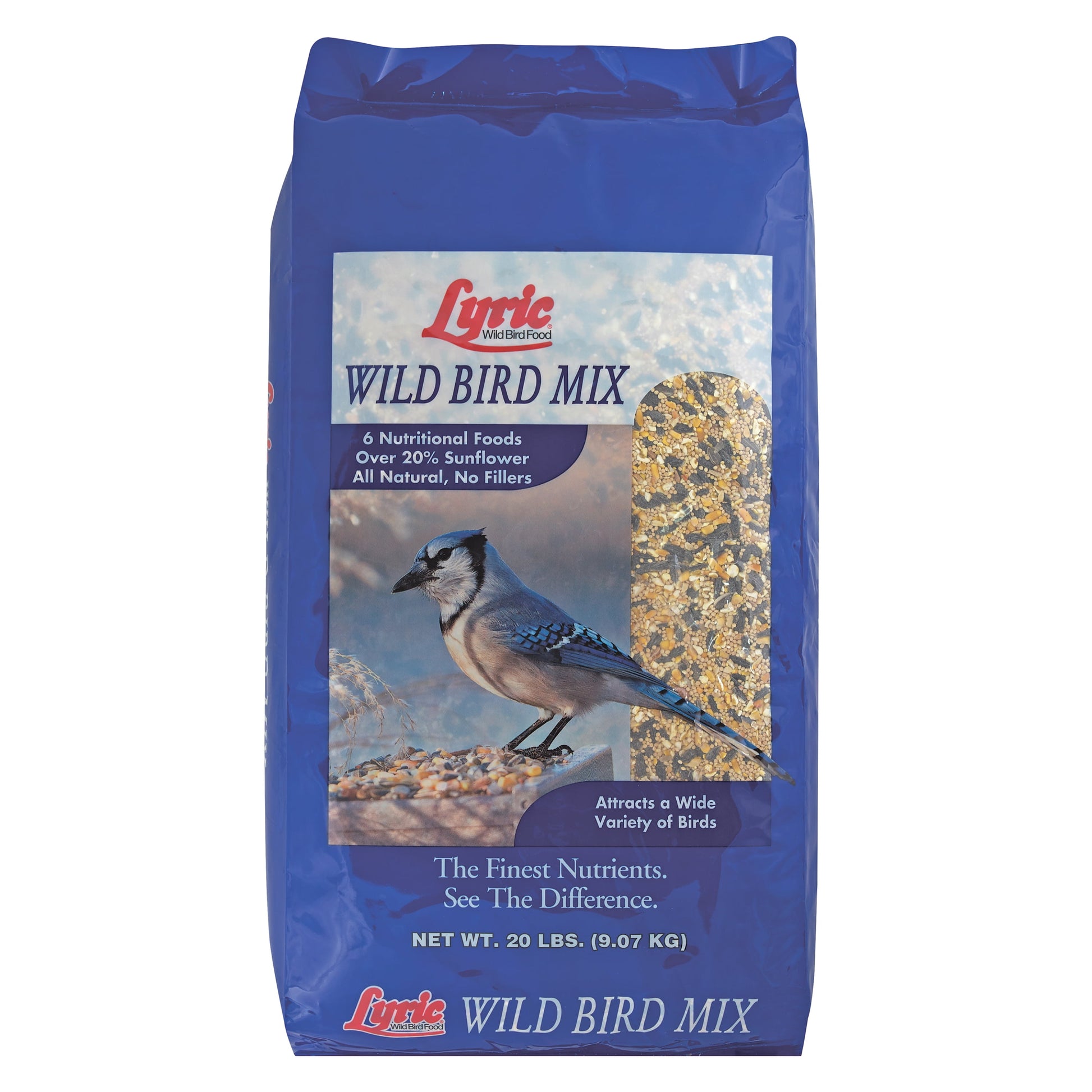 Lyric Wild Bird Mix Bird Seed, Bird Food for outside Feeders - 20 Lb. Bag