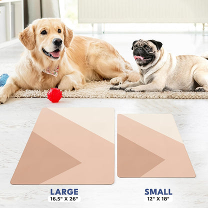 Large Dog Mat for Food and Water, Cat Feeding Mat | Large Waterproof Dog Bowl Mat | Non-Slip Pet Food Mat for Floors | Pet Mats for Food and Water | Easy to Clean