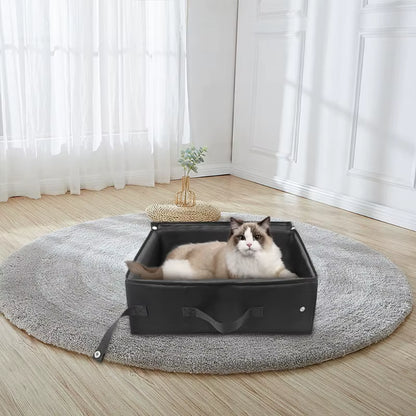 Outdoor Foldable Cat Litter Box Portable Folding Travel Pet Litter Box Dog Toilet Tray Folding Cat Litter Potty Waterproof