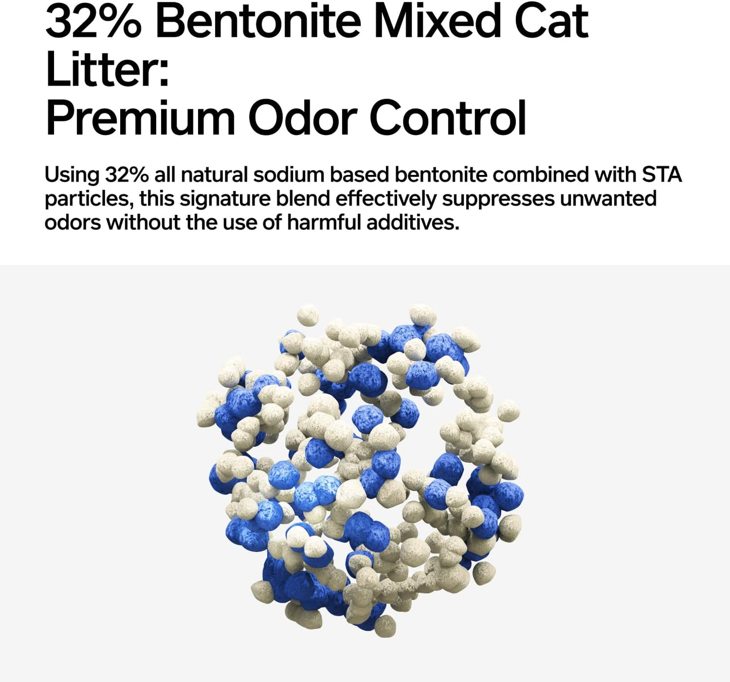 Pidan Mix Cat Litter,Tofu Cat Litter with Bentonite,Abso