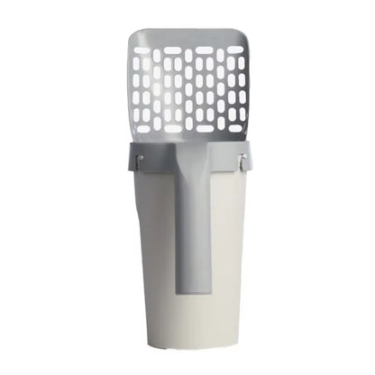 Premium Cat Litter Scoop with Bags,Integrated Detachable Deep Cat Litter Shovel with Waste Container,Cat Litter Disposal System