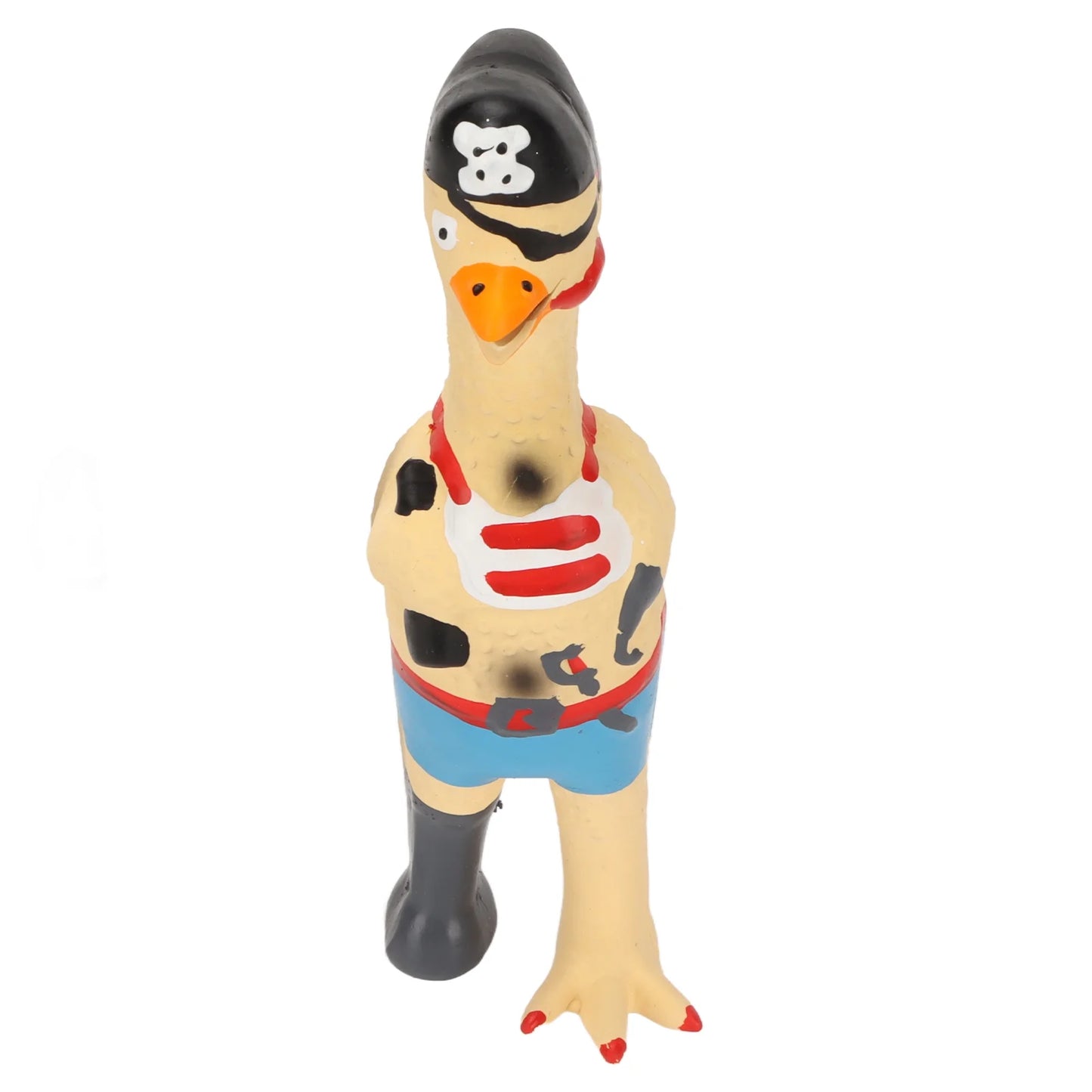 Squeaky Chicken Dog Toy with Built-In Screaming Sound for Bite Resistance