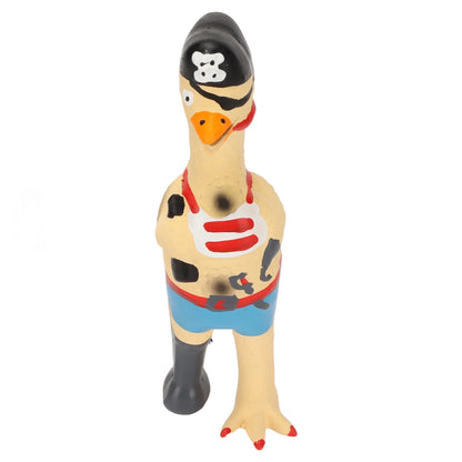 Squeaky Chicken Dog Toy with Built-In Screaming Sound for Bite Resistance