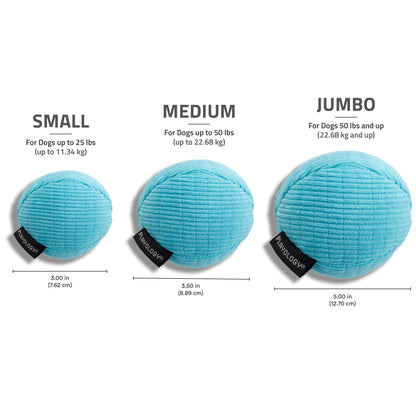 Dog Toys | Plush Squeaky Ball, Peanut Butter Scented Toy - Jumbo