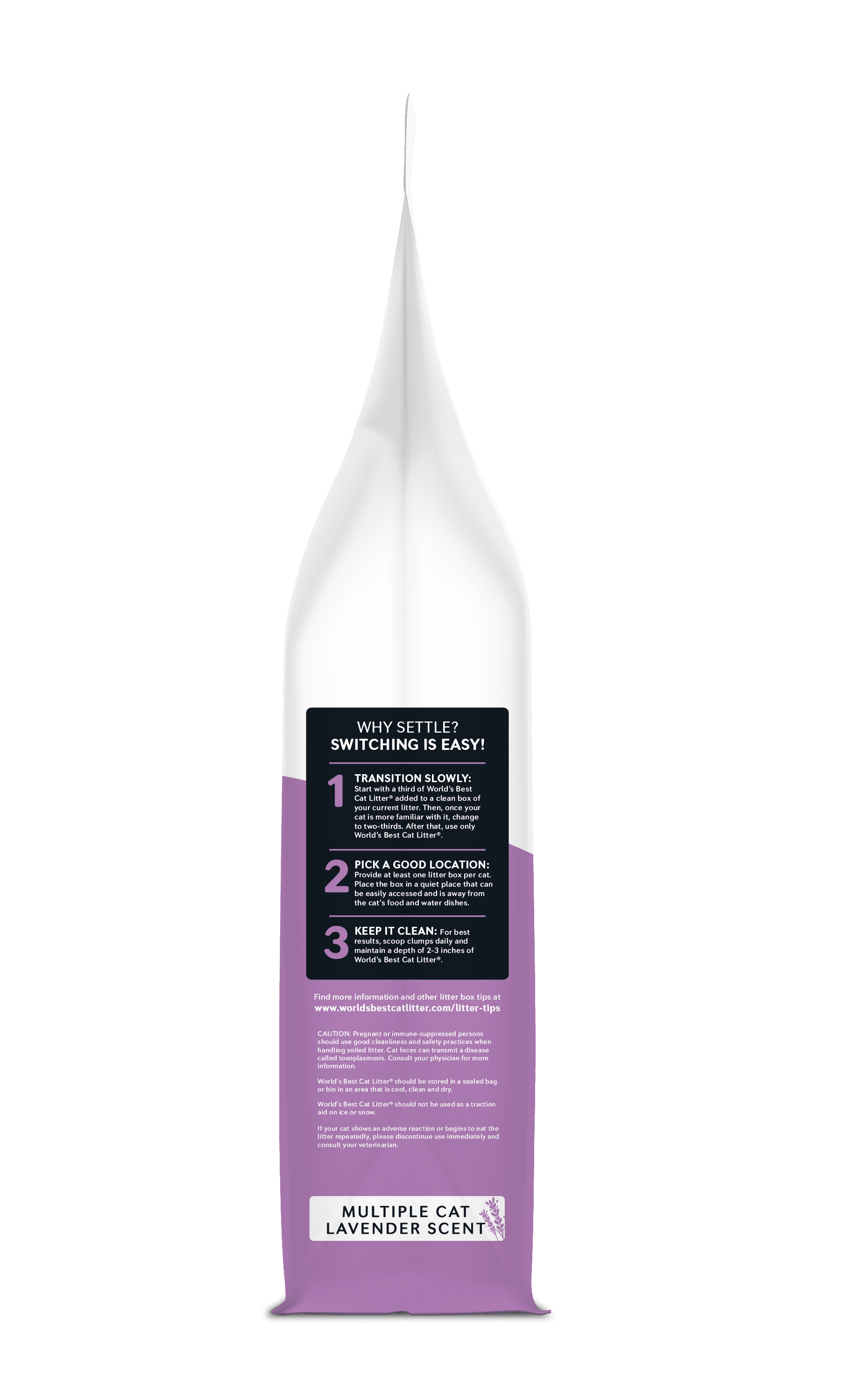 Multiple Cat Lavender Scented - Long-Lasting Odor Control, Natural Ingredients, Quick Clumping, Flushable, 99% Dust Free - Calming Fragrance - 28 Lb Bag