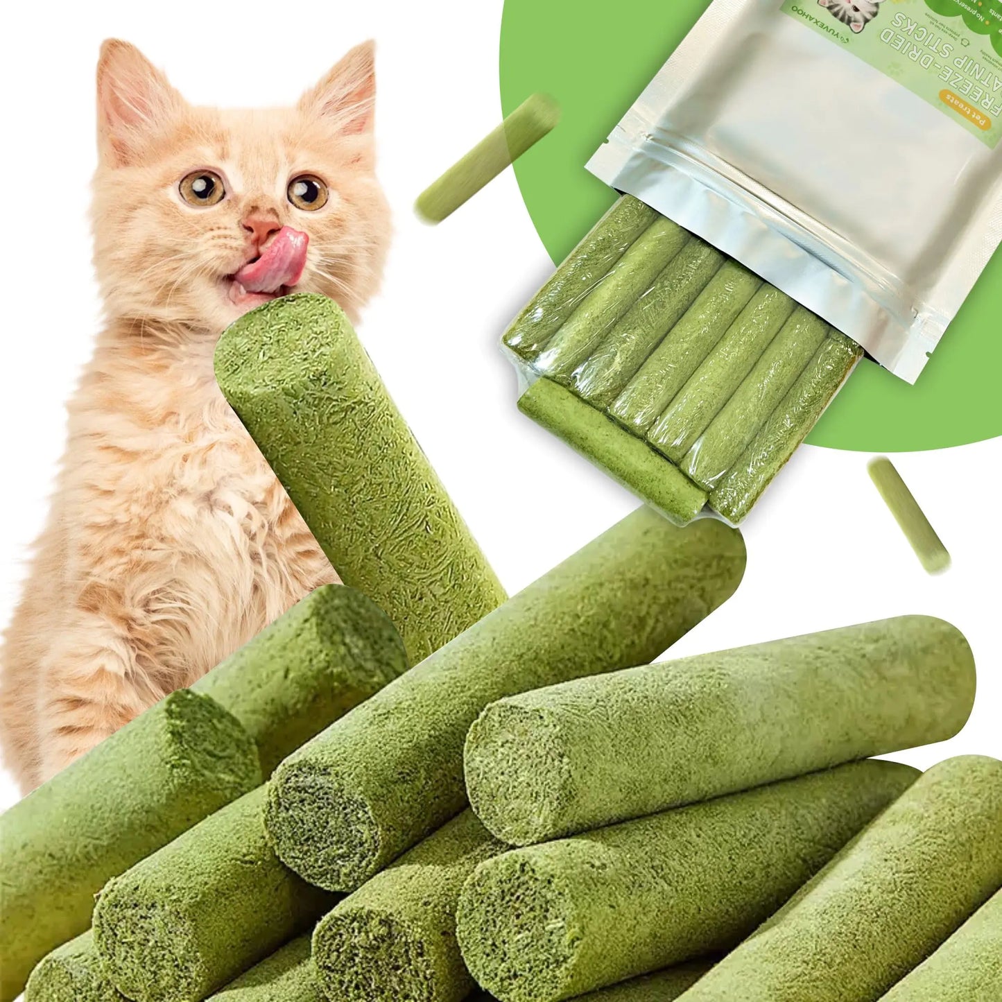 YUVEXAHOO PurrPure 80g Organic Cat Grass Chews