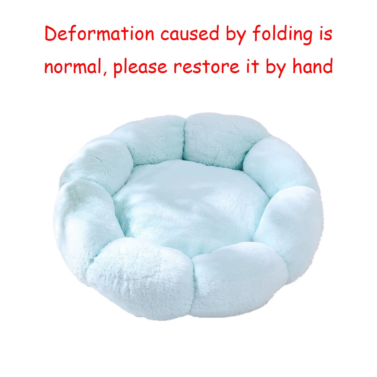 Luxury Cat Sofa Winter Warm Cat Flower Nest Dog House Bed for Cats Flower Bed Breathable Soft Small Dog Bed with Flower Shape