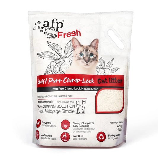 Natural Cassava Grain Cat Litter, 10Lb – Superior Clumping | Eco-Friendly | Low Dust | 24/7 Odor Control Cassava Kitty Litter, Unscented