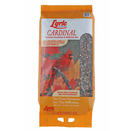 18 Lbs. Cardinal Premium Sunflower and Safflower Wild Bird Mix