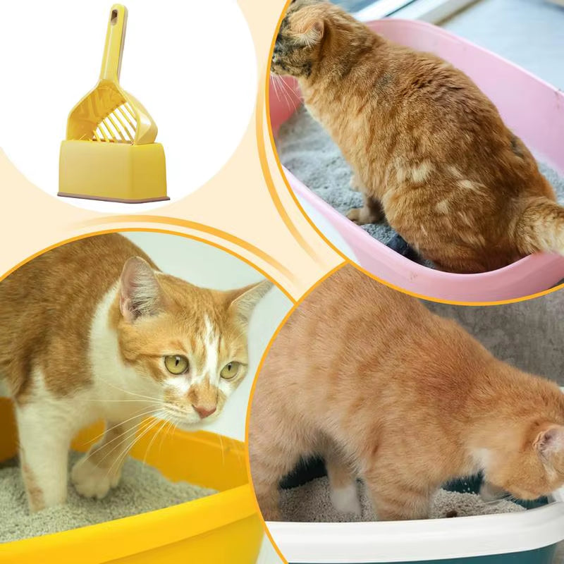 Cat Litter Scoop Long Handle Pooper Lifter Deep Shovel Lightweight Litter Box Tray Sifter Scooper Supplies for Family Use In