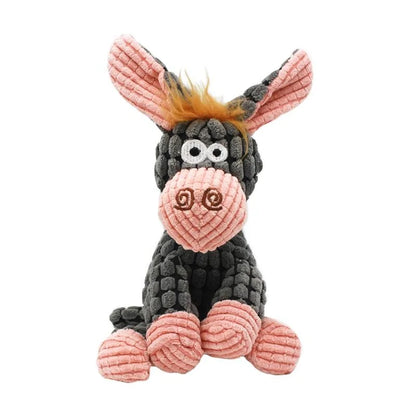 Stuffed Dog Toys, Tug of War Plush Dog Toy for Large Breed, Cute Squeaky Dog Toys with Crinkle Paper, Dog Chew Toys for Puppy, Small, Middle, Big Dogs