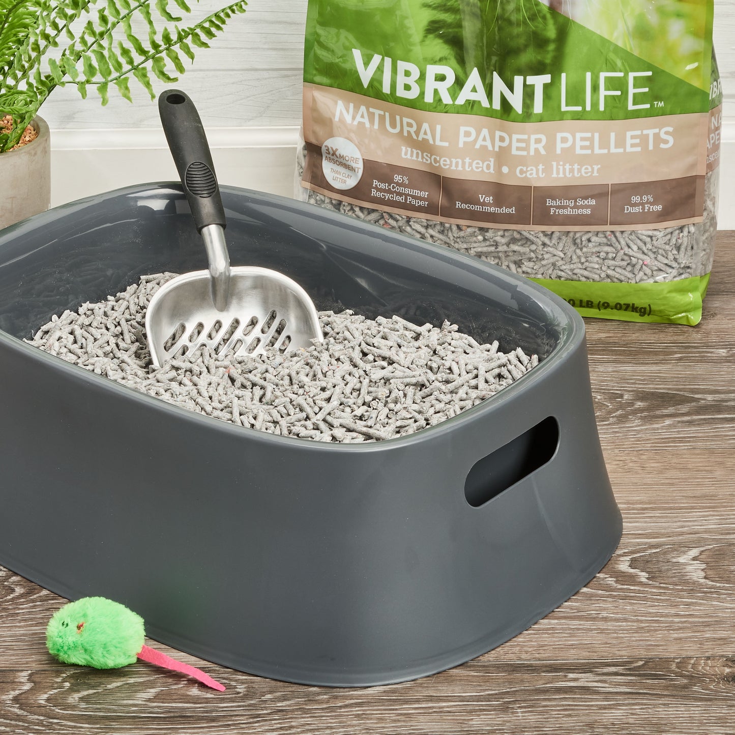 (2 Pack)  Natural Paper Pellets Cat Litter, Unscented, 20 Lb