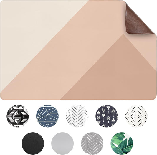 Large Dog Mat for Food and Water, Cat Feeding Mat | Large Waterproof Dog Bowl Mat | Non-Slip Pet Food Mat for Floors | Pet Mats for Food and Water | Easy to Clean