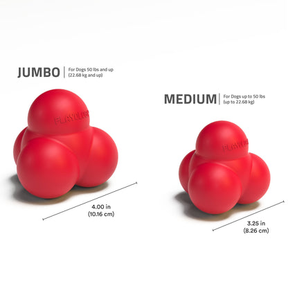 Dog Toys | Squeaky Bounce Ball, Beef Scented Chew Toy - Jumbo