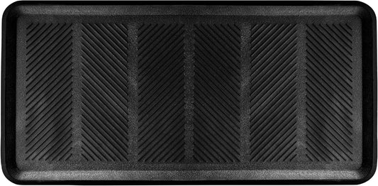 Rubber Shoe & Boot Tray - Multi-Purpose - 32 X 16 Inches - 1 Mat