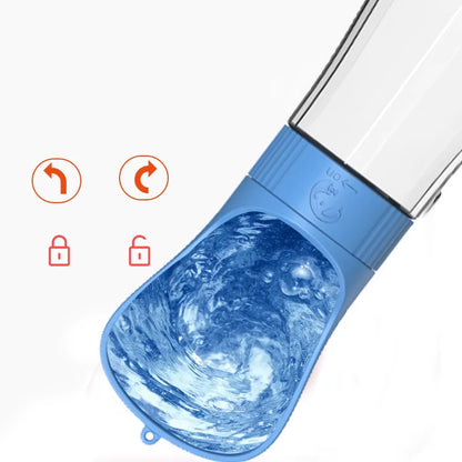 2 in 1 Portable Dog Water Bottle for Small Large Dogs Cats Outdoor Walking Drinking Bowls Pet Feeder Puppy Chihuahua Supplies