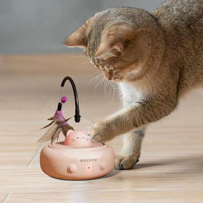 Interactive Cat Toys Automatic Motion Activated Cat Feather Toy Pet