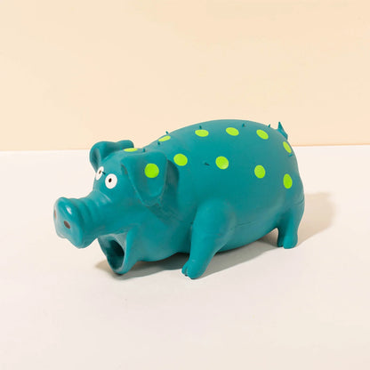 Squeaky Pig Dog Toy Pet Squeaky Toy Cartoon Pig Shape Dog Chew Toy