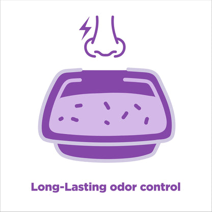 (4 Pack)  Forever Fresh Clumping Cat Litter, Lavender Essential Oils, Multi-Cat, 20 Lb