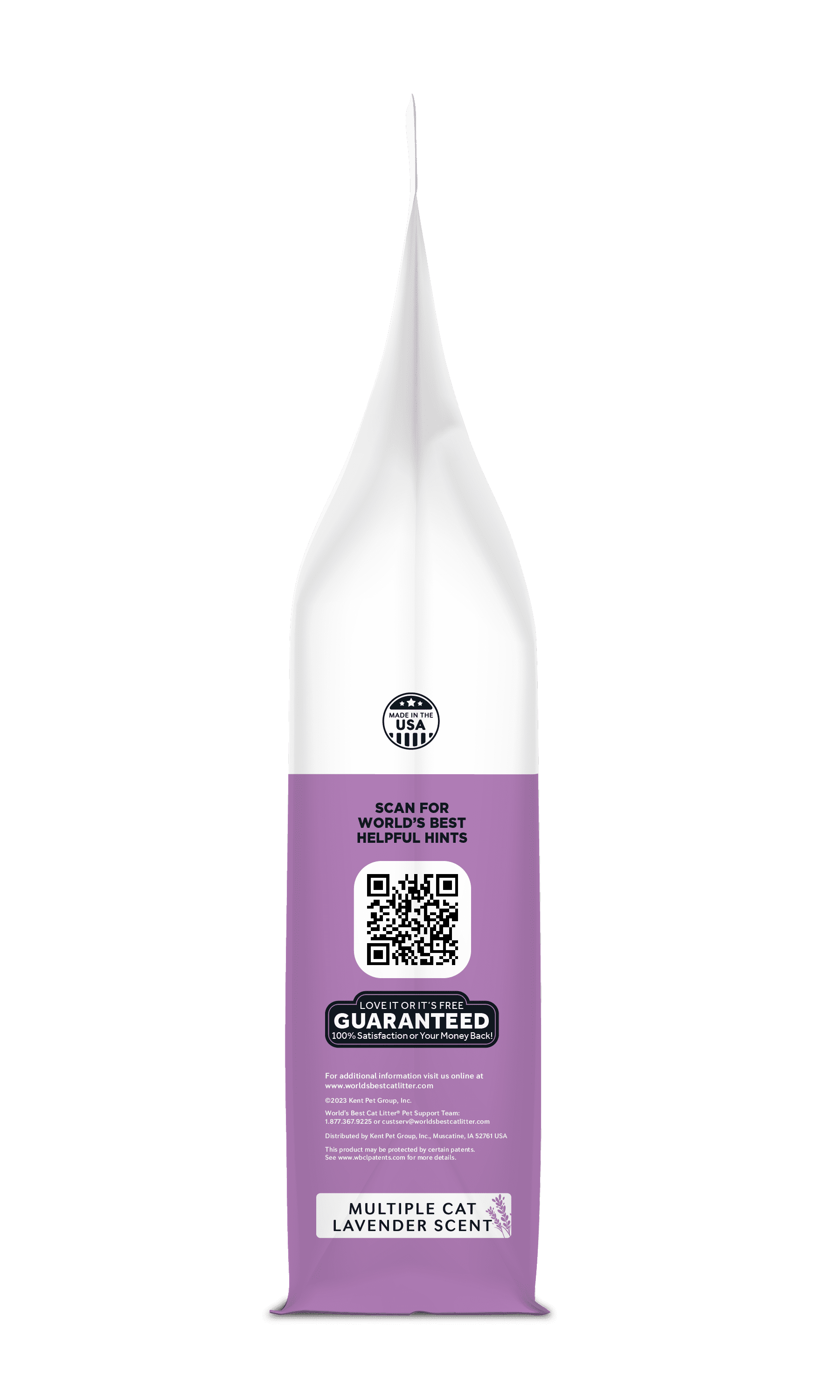 Multiple Cat Lavender Scented - Long-Lasting Odor Control, Natural Ingredients, Quick Clumping, Flushable, 99% Dust Free - Calming Fragrance - 28 Lb Bag