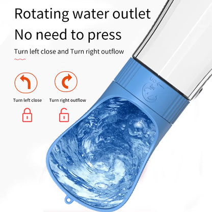 Portable Water Bottle for Small and Big Dogs, Outdoor Drinker, Puppy, Pet, Travel, Drinking Bowl, Dog Supplies