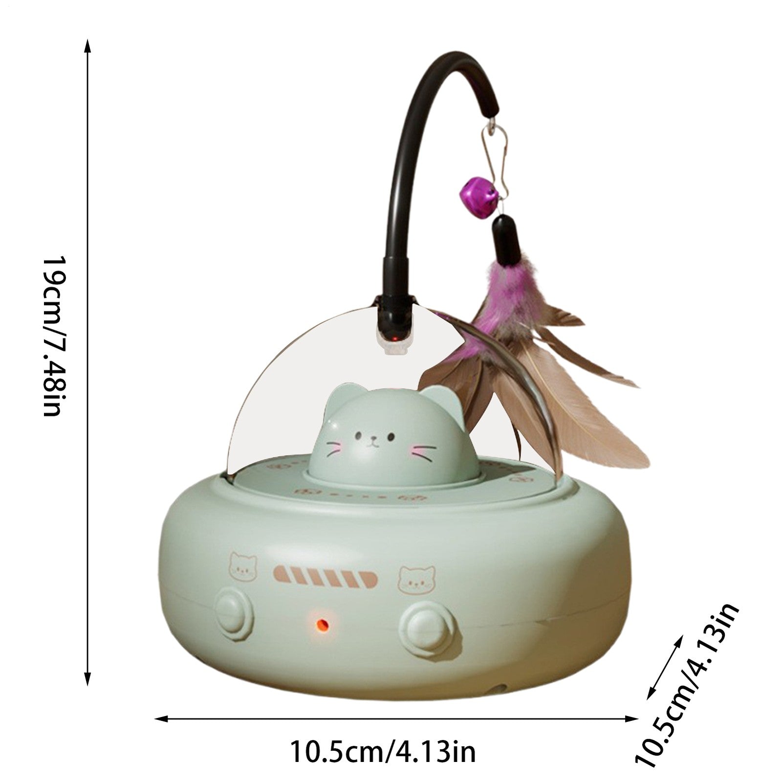 Interactive Cat Toys Automatic Motion Activated Cat Feather Toy Pet
