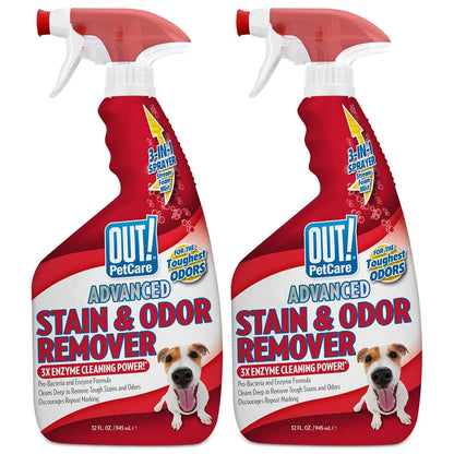 OUT! Pro-Bacteria Pet Stain & Odor Eliminator 32 oz - Twin Pack