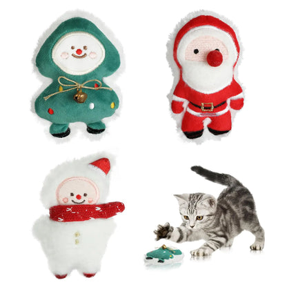 FOIMAS Holiday Furry Fun 3pc Catnip Toy Set